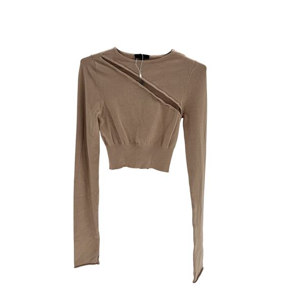 H:Ours 'Jacklyn' Tan Rayon Sweater Size M - Picture 2 of 4